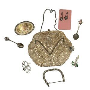 Gerry's Brooches, Rock Company Buckle, Bag By Debbie, 18k Gold Plate VTG Jewelry